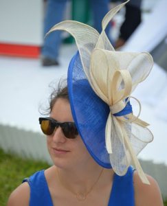 royal blue fascinator headpiece style