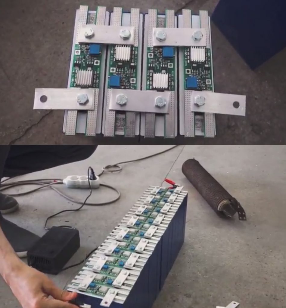 Balancing the first 48V battery set