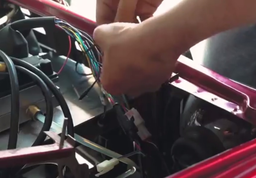 Connecting the rpm sensor android auto body wires