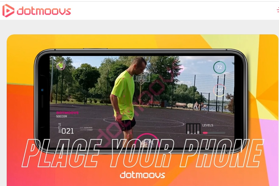 how to use the dotmoovs app to earn rewards: place your smartphone